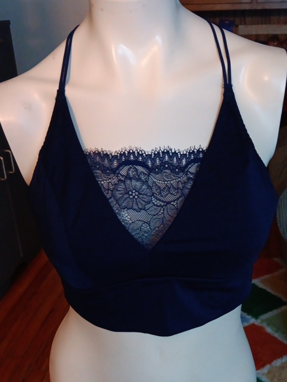 Daytrip Midnight Blue Lace Bralette